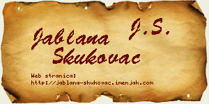Jablana Skukovac vizit kartica